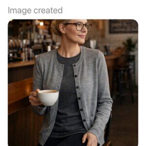 Banana Republic Fine Merino Wool sweater women's juniors size S heather gray